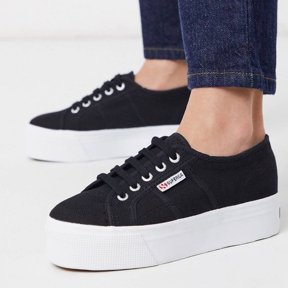 superga flatform mint